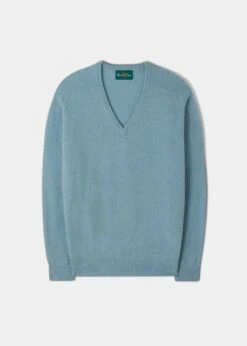 Hampshire Lambswool Jumper In Blue Seal - Classic Fit