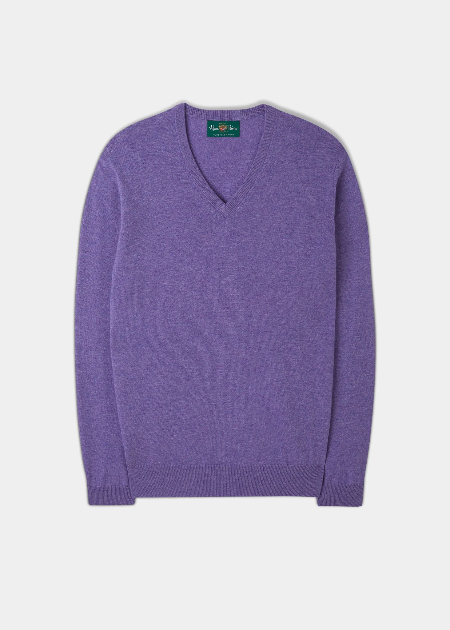 Haddington Cashmere Jumper In Heliotrope - Regular Fit 1 Haddington Cashmere Jumper In Heliotrope - Regular Fit