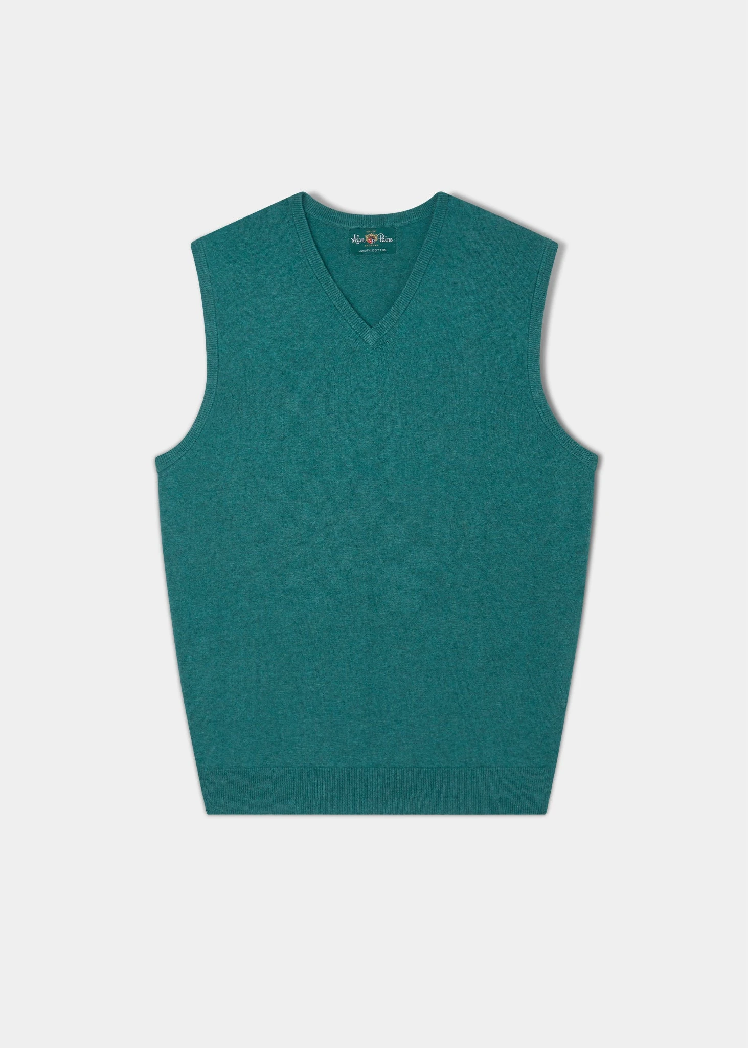 Ellerby Cotton Cashmere Slipover In Moorland 1 Ellerby Cotton Cashmere Slipover In Moorland