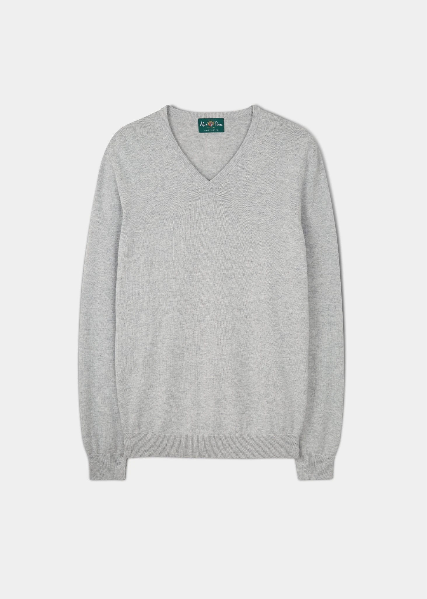 Rothwell Cotton Cashmere Jumper In Dove 1 Rothwell Cotton Cashmere Jumper In Dove