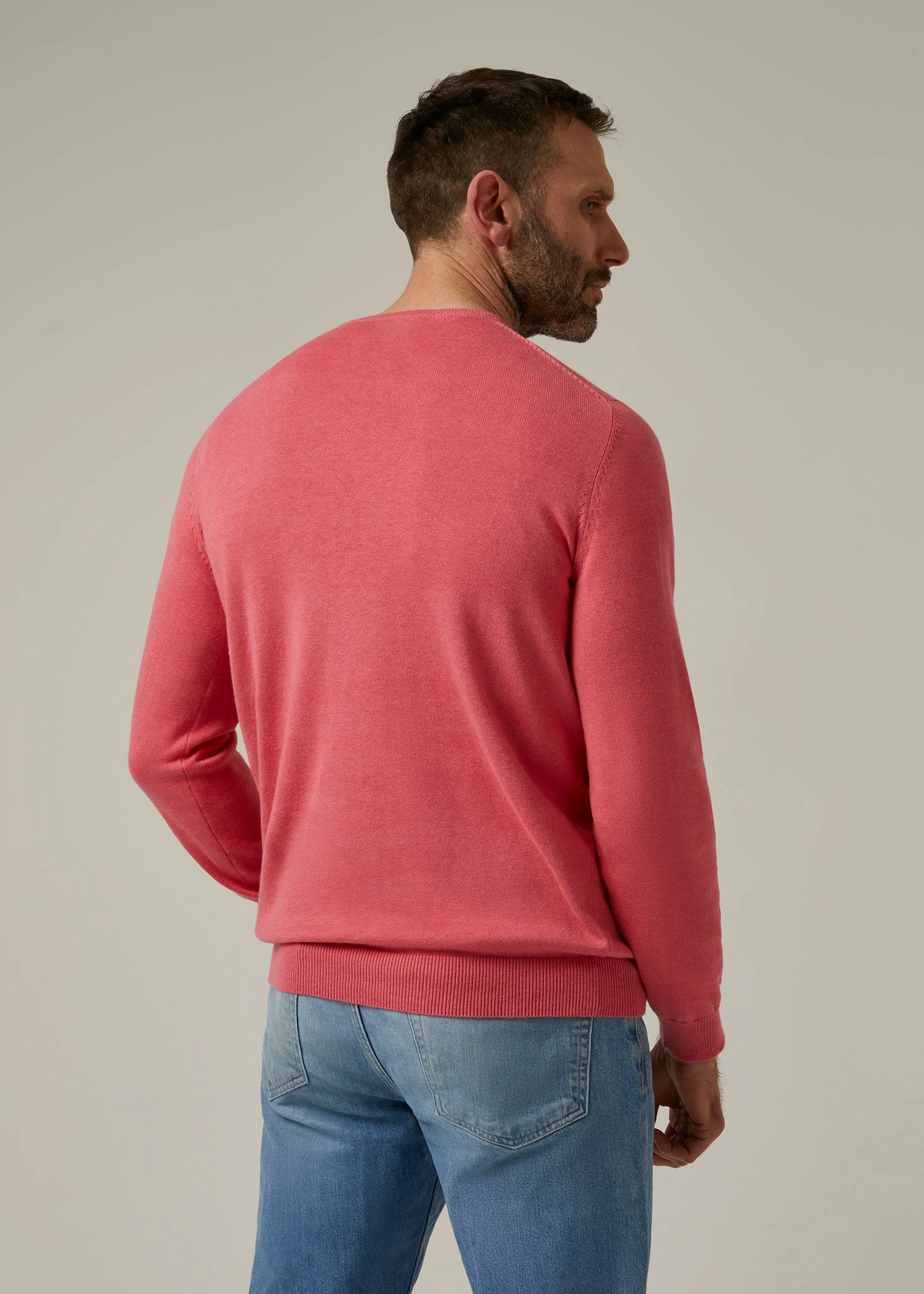 Leysmill Cotton Cashmere Jumper In Swizzle 4 Leysmill Cotton Cashmere Jumper In Swizzle - Image 4