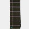 Lubmore Wool Plaid Scarf In Green