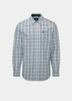 Aylesbury Men's Blue Check Shirt - Regular Fit