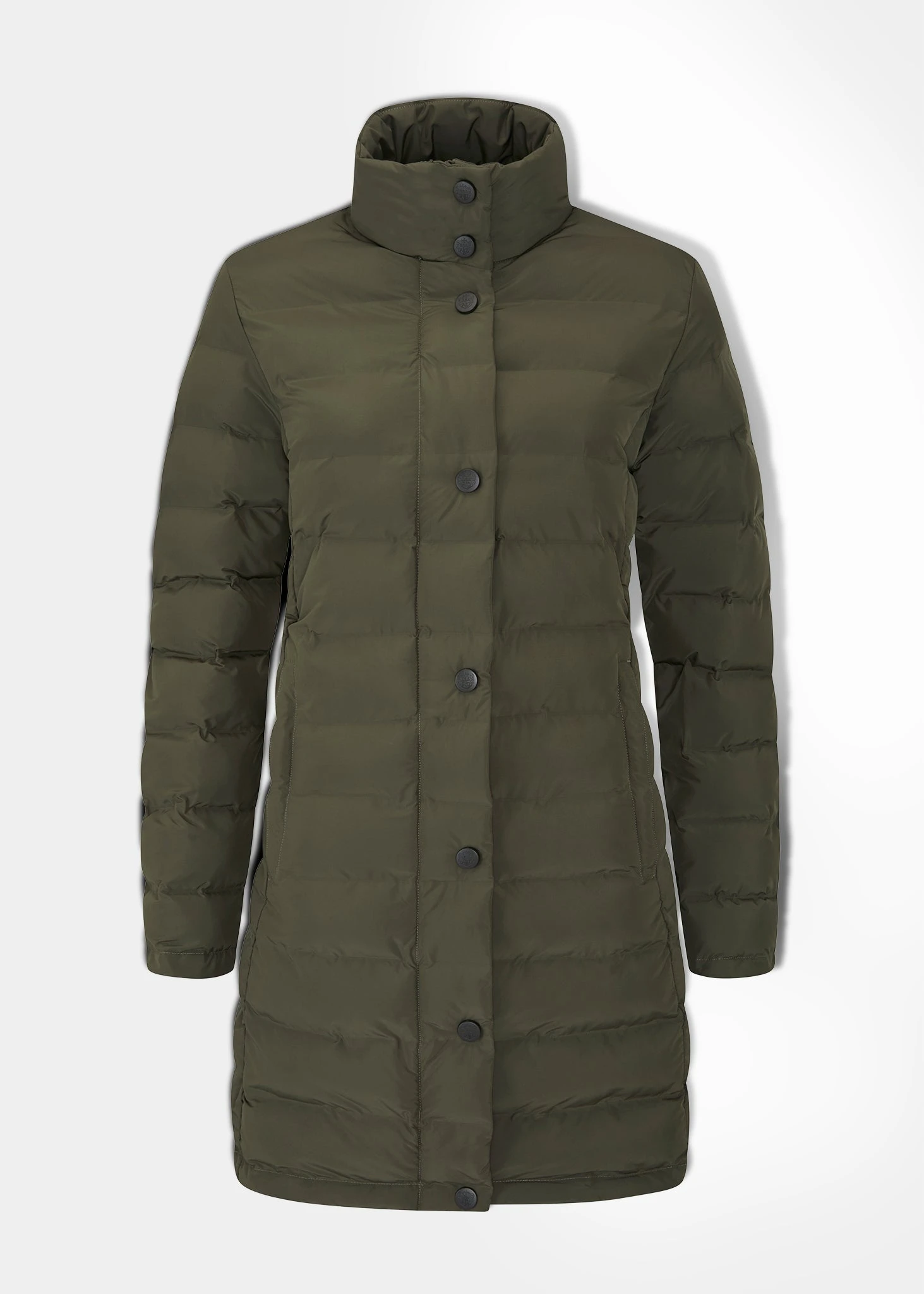 Calsall Ladies Coat In Olive - Regular Fit 1 Calsall Ladies Coat In Olive - Regular Fit