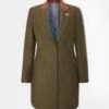 Combrook Ladies Mid-Thigh Coat In Willow - Regular Fit