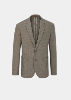 Richmond Men's Knitted Blazer In Oat