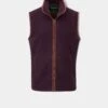 Aylsham Children's Fleece Waistcoat In Plum
