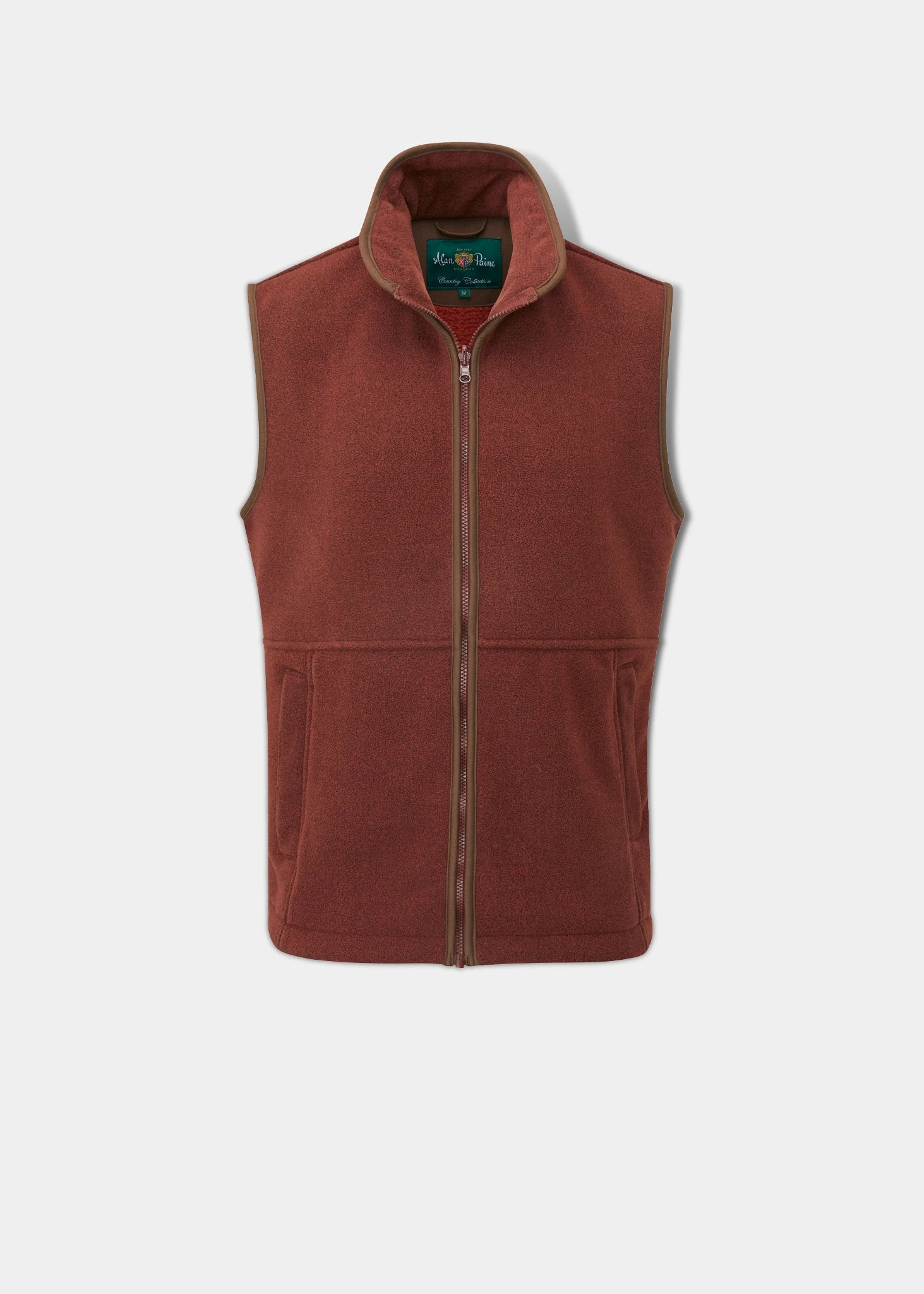 Aylsham Children's Fleece Waistcoat In Rust 1 Aylsham Children's Fleece Waistcoat In Rust