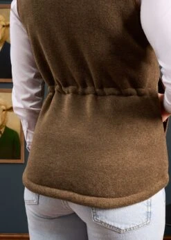 Aylsham Ladies Fleece Gilet In Pecan - Regular Fit -Alan Paine Fashion Store Aylsham Ladies Fleece Gilet Pecan 7