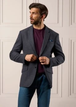 Radstone Men's Merino Wool Jumper In Black Grape - Regular Fit 5 Radstone Men's Merino Wool Jumper In Black Grape - Regular Fit -Alan Paine Fashion Store Blue Tweed Blazer Mens Surrey 2 5888f188 c41c 4fc5 9ead a8827af7c45f