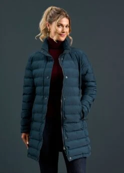 Calsall Ladies Coat In Navy - Regular Fit -Alan Paine Fashion Store Calsall Ladies Coat Navy 2 c04c0ff4 29de 409a 8b91 a45f62ec06f0