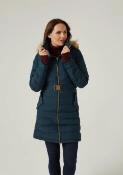 Calsall Ladies Navy Jacket - Regular Fit -Alan Paine Fashion Store Calsall Ladies Coat Navy 3