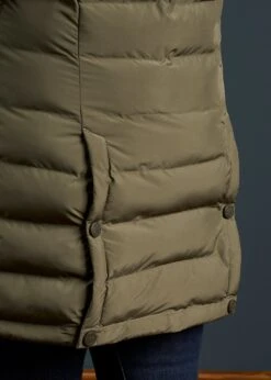 Calsall Ladies Coat In Olive - Regular Fit 11 Calsall Ladies Coat In Olive - Regular Fit -Alan Paine Fashion Store Calsall Ladies Coat Olive 5