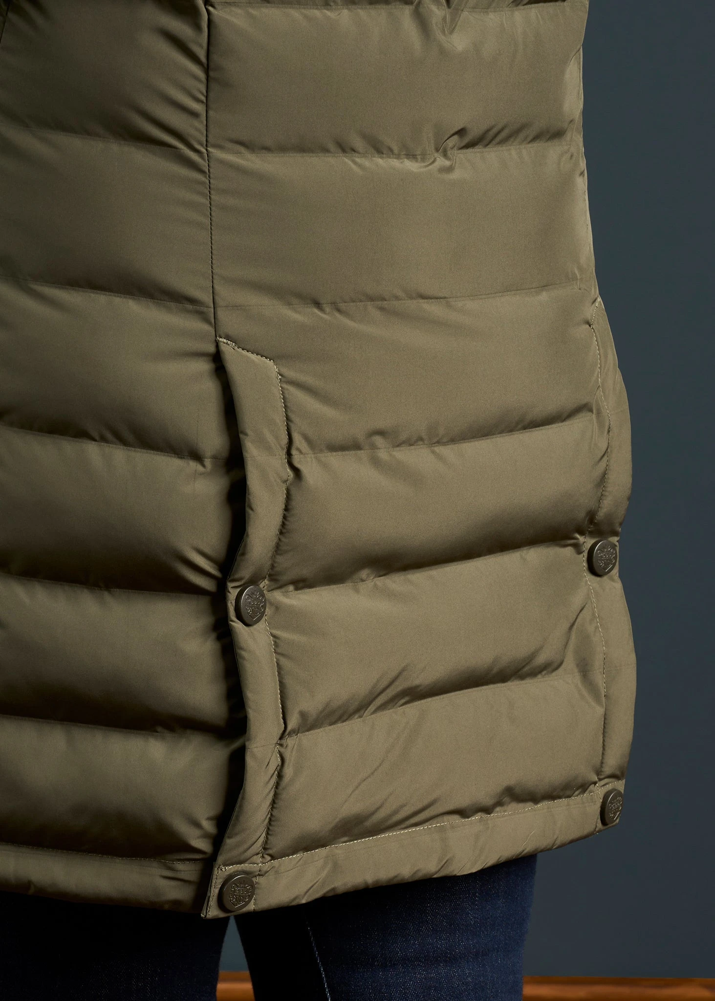 Calsall Ladies Coat In Olive - Regular Fit 6 Calsall Ladies Coat In Olive - Regular Fit - Image 6