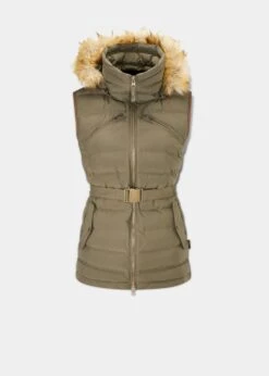 Calsall Ladies Olive Gilet - Regular Fit