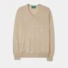 Haddington Cashmere Jumper In Linen - Regular Fit