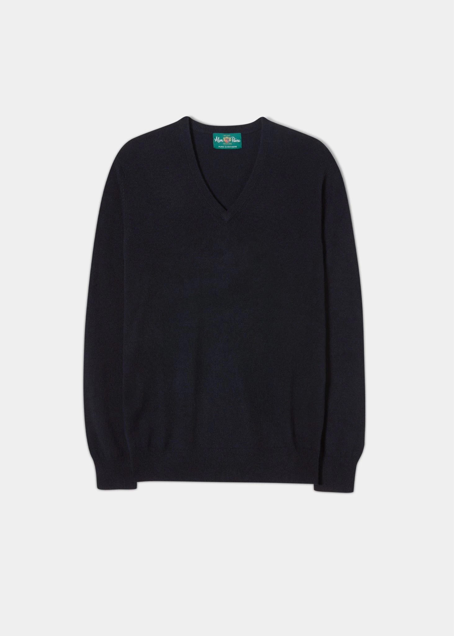Haddington Cashmere Jumper In Dark Navy - Regular Fit 1 Haddington Cashmere Jumper In Dark Navy - Regular Fit