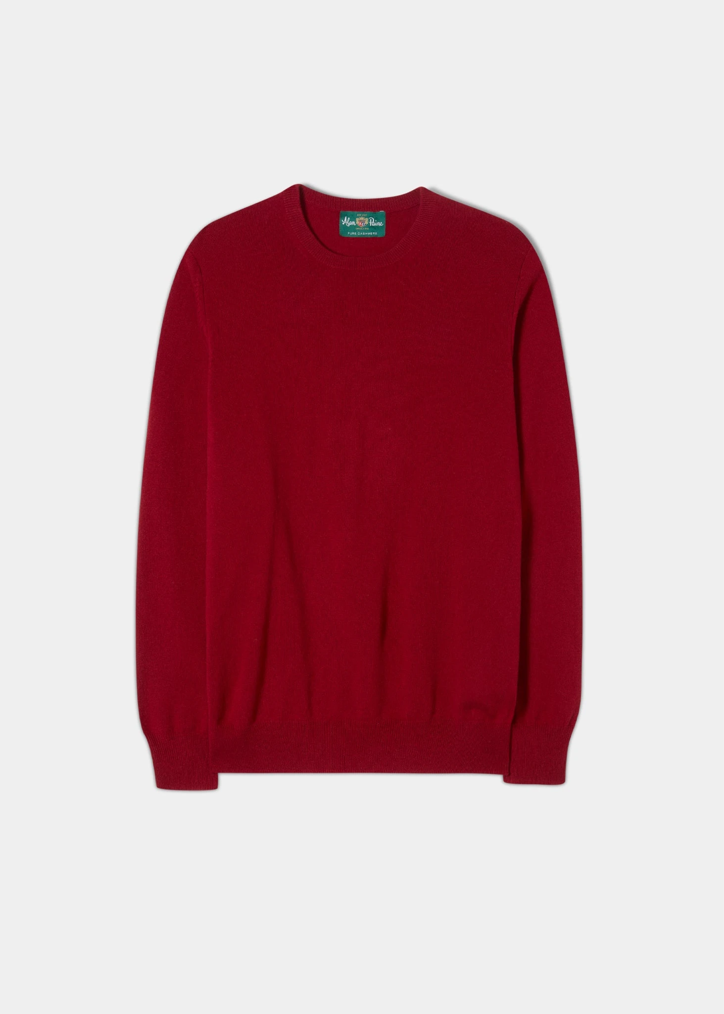 Melfort Cashmere Jumper In Ruby - Regular Fit 1 Melfort Cashmere Jumper In Ruby - Regular Fit