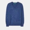 Selkirk Cashmere Jumper In Denim - Classic Fit