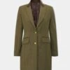 Combrook Ladies Mid-Thigh Coat In Grove - Regular Fit