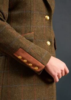 Combrook Ladies Mid-Thigh Coat In Willow - Regular Fit -Alan Paine Fashion Store Combrook Ladies Mid Thigh Coat Willow 7