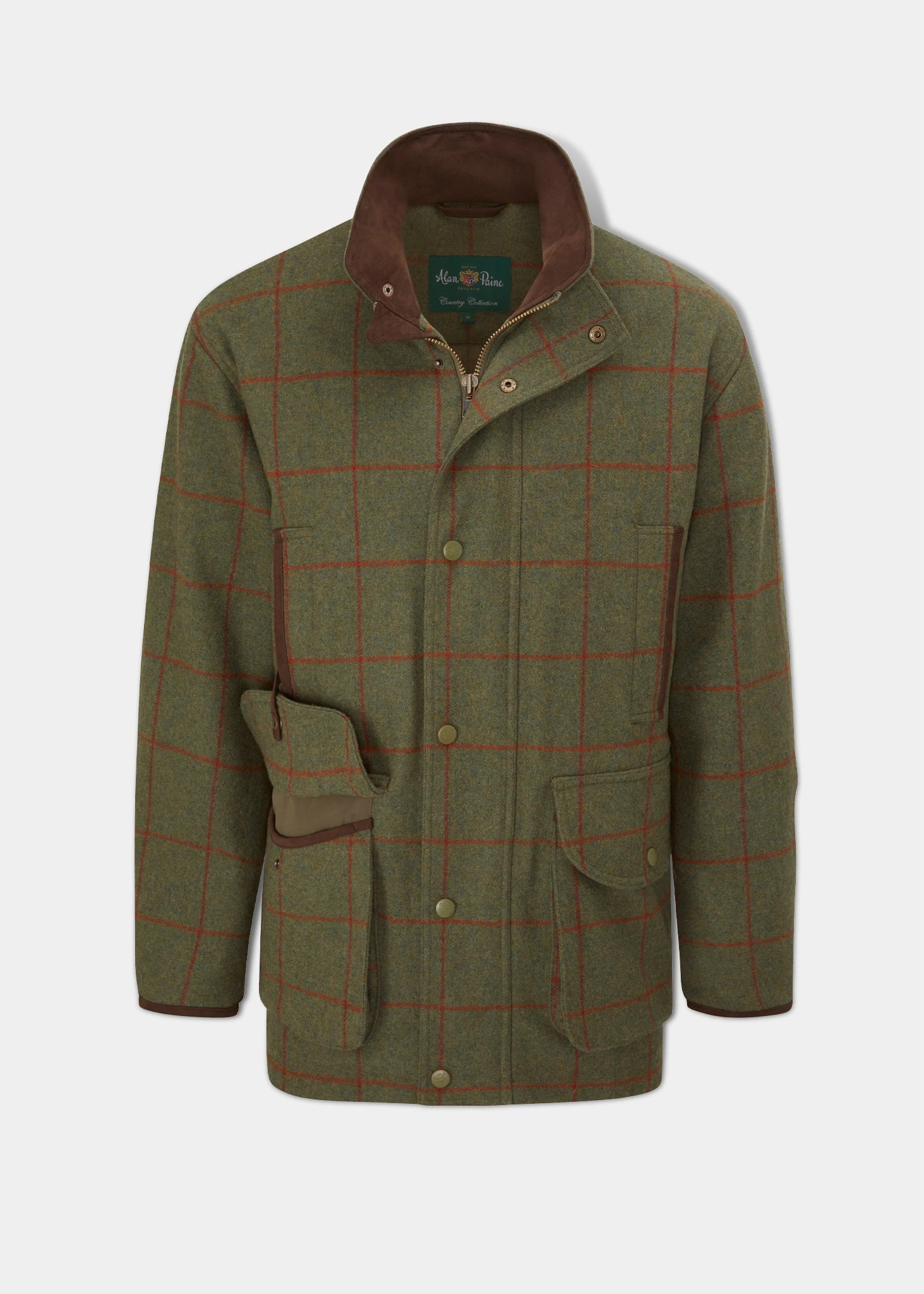 Combrook Men's Tweed Shooting Field Coat In Reed - Shooting Fit 1 Combrook Men's Tweed Shooting Field Coat In Reed - Shooting Fit