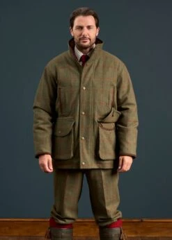 Combrook Men's Tweed Shooting Field Coat In Reed - Shooting Fit 11 Combrook Men's Tweed Shooting Field Coat In Reed - Shooting Fit -Alan Paine Fashion Store Combrook Mens Tweed Waterproof Field Coat Reed 3