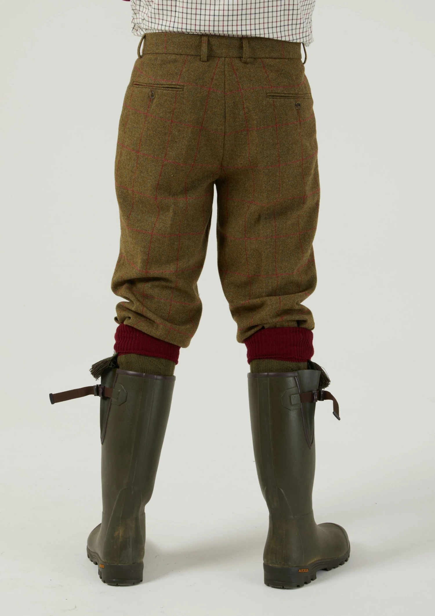 Combrook Men's Tweed Shooting Breeks In Sage 5 Combrook Men's Tweed Shooting Breeks In Sage - Image 5