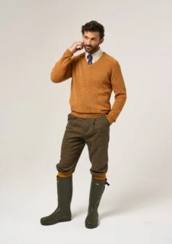 Combrook Men's Tweed Shooting Breeks In Teak 9 Combrook Men's Tweed Shooting Breeks In Teak -Alan Paine Fashion Store Combrook Tweed Shooting Breeks Teak 3