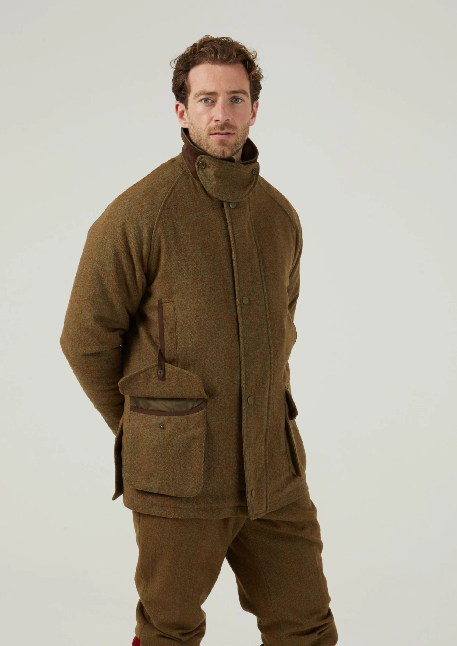 Combrook Men's Waterproof Tweed Coat In Hawthorn - Regular Fit 3 Combrook Men's Waterproof Tweed Coat In Hawthorn - Regular Fit - Image 3
