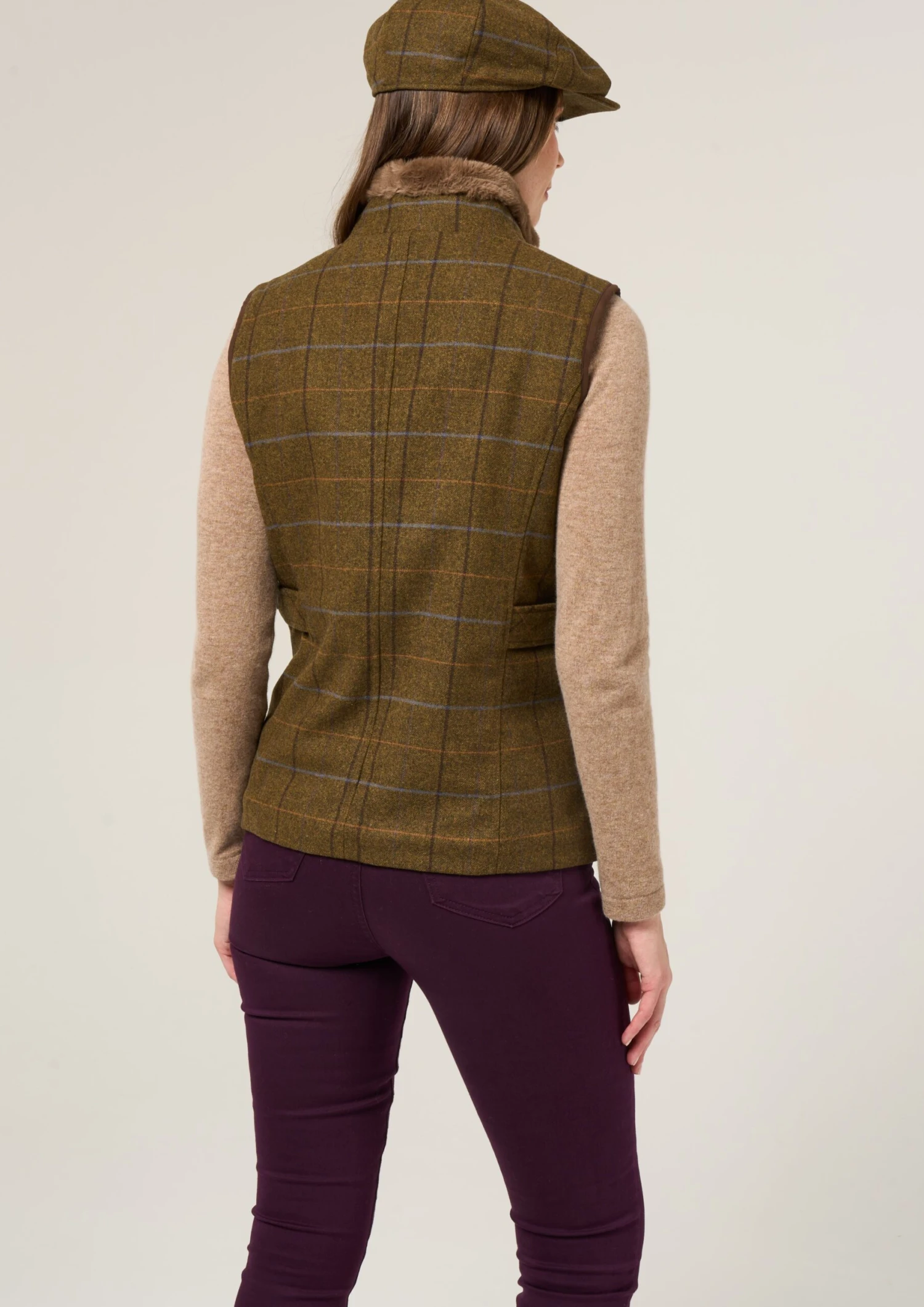 Combrook Ladies Tweed Gilet In Hazel - Regular Fit 7 Combrook Ladies Tweed Gilet In Hazel - Regular Fit - Image 7