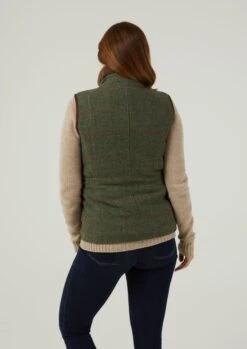 Combrook Ladies Tweed Gilet In Heath - Regular Fit 8 Combrook Ladies Tweed Gilet In Heath - Regular Fit -Alan Paine Fashion Store Combrook Womens Tweed Gilet Heath 4