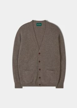 Cornwall Lambswool Cardigan In Vole - Classic Fit