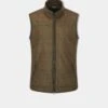 Didsmere Men's Technical Tweed Gilet In Oak - Regular Fit