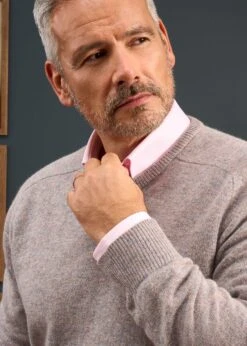 Dorset Men's Lambswool Jumper In Fusion - Classic Fit -Alan Paine Fashion Store Dorset Mens Lambswool Crew Necj Jumper Fusion 2