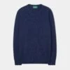 Dorset Men's Lambswool Jumper In Indigo - Classic Fit