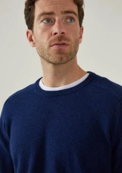 Dorset Men's Lambswool Jumper In Indigo - Classic Fit 9 Dorset Men's Lambswool Jumper In Indigo - Classic Fit -Alan Paine Fashion Store Dorset mens lambswool jumper indigo 4 fe409cd3 87c9 4aa3 8fcf 66285069447e