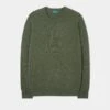 Dorset Men's Lambswool Jumper In Rosemary - Classic Fit