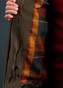 Dunswell Men's Waterproof Field Coat In Olive - Shooting Fit -Alan Paine Fashion Store Dunswell Mens Waterproof Field Coat Olive 7