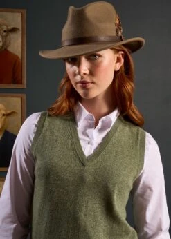 Erin Luxury Vee Neck Tank Top In Landscape -Alan Paine Fashion Store Erin Luxury Vee Neck Tank Top Landscape 2