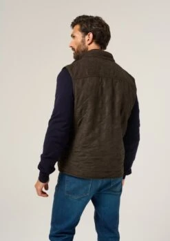 Felwell Men's Gilet In Olive - Regular Fit 11 Felwell Men's Gilet In Olive - Regular Fit -Alan Paine Fashion Store Felwell Mens Quilted Gilet Olive