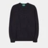 Brisbane Geelong Wool Jumper In Dark Navy - Regular Fit