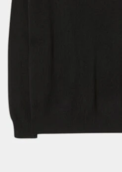 Albury Geelong Wool Jumper In Black - Regular Fit -Alan Paine Fashion Store Geelong Wool Sweater Black 2