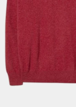 Albury Geelong Wool Jumper In Poppy Melange - Regular Fit 5 Albury Geelong Wool Jumper In Poppy Melange - Regular Fit -Alan Paine Fashion Store Geelong Wool Sweater Poppy 2