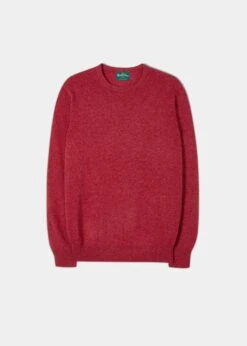 Brisbane Geelong Wool Jumper In Poppy Melange - Regular Fit
