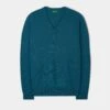 Hampshire Lambswool Jumper In Grecian Sea - Classic Fit
