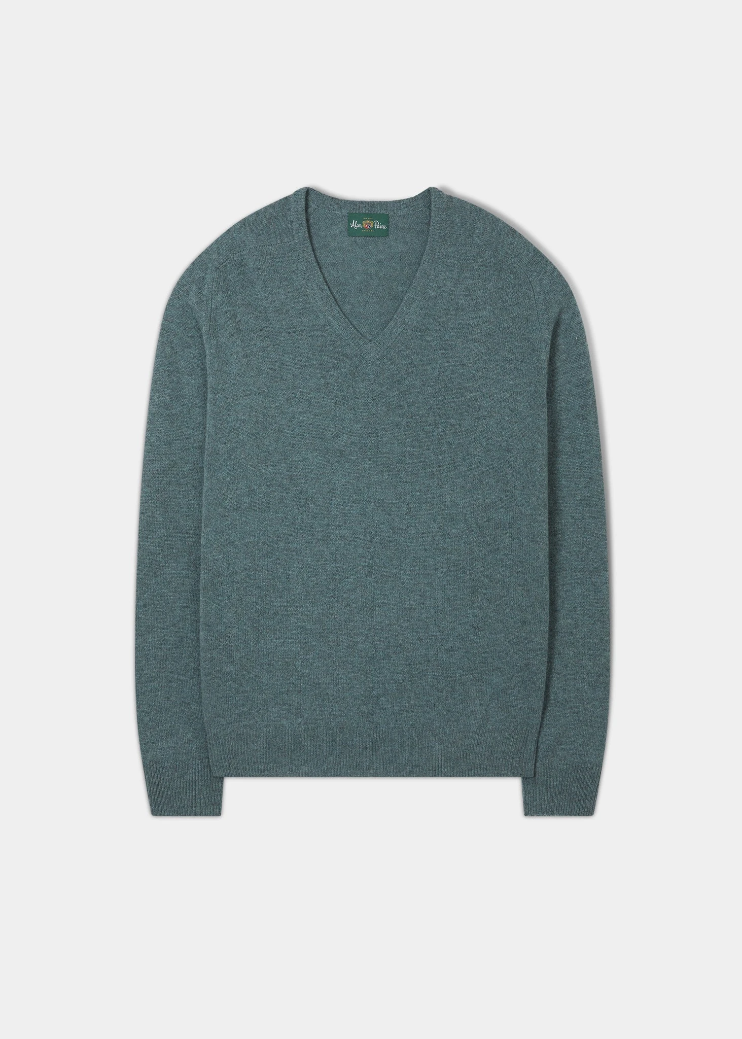 Hampshire Lambswool Jumper In Caspian - Classic Fit 1 Hampshire Lambswool Jumper In Caspian - Classic Fit