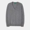 Hampshire Lambswool Jumper In Grey Mix - Classic Fit