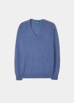 Hampshire Lambswool Jumper In Jeans - Classic Fit