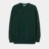 Hampshire Lambswool Jumper In Tartan Green - Classic Fit